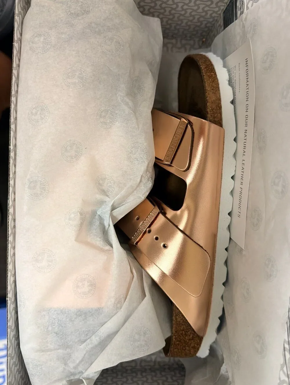 Birkenstock Arizona Metallic Copper (Narrow)